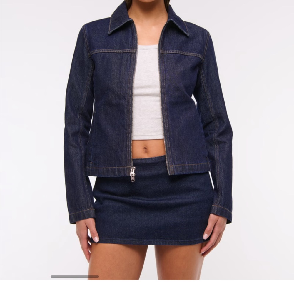 Abercrombie & Fitch Dark Blue Jean Jacket *TOP ONLY*